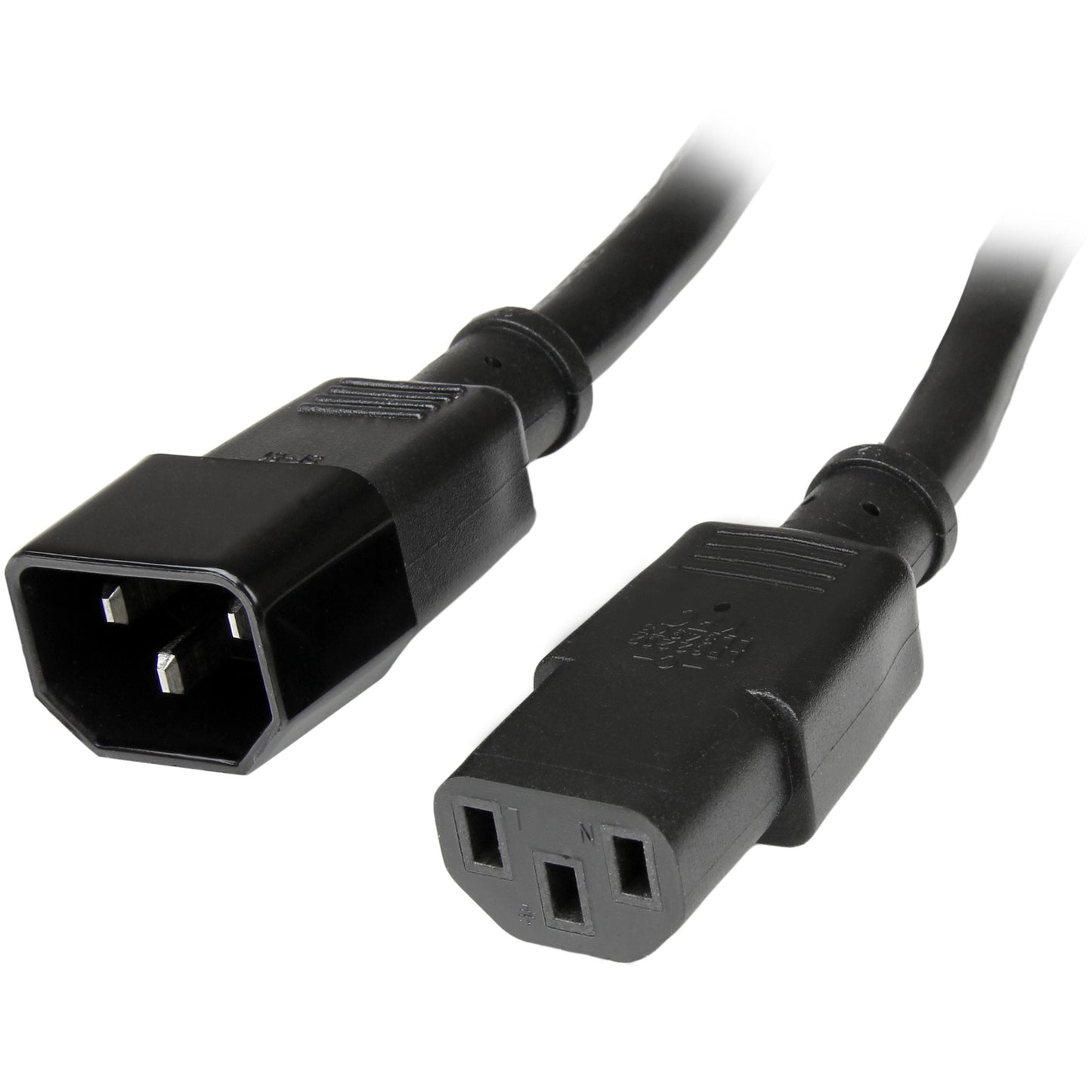 Startech.Com 3Ft (1M) Power Extension Cord, C14 To C13, 10A 125V, 18Awg, Computer Power Cord