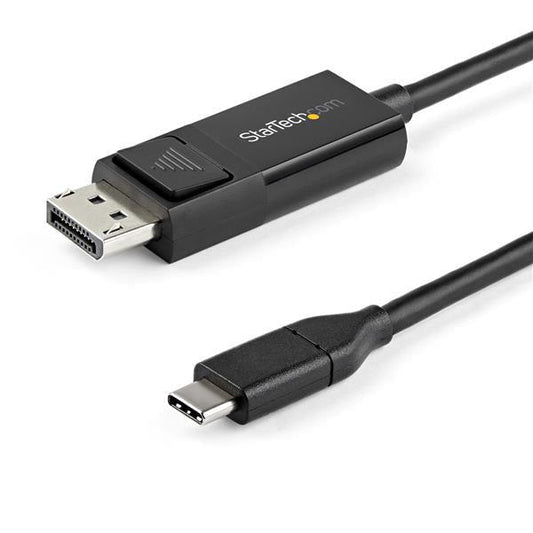 Startech.Com 3Ft (1M) Usb C To Displayport 1.2 Cable 4K 60Hz - Bidirectional Dp To Usb-C Or Usb-C To Dp Reversible Video Adapter Cable - Hbr2/Hdr - Usb Type C/Tb3 Monitor Cable