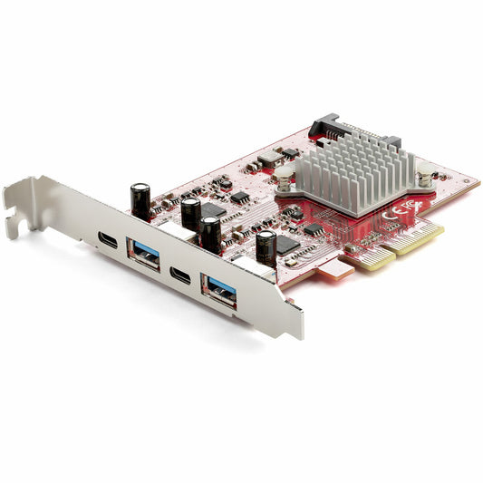 Startech.Com 4-Port Usb Pcie Card - 10Gbps Usb Pci Express Expansion Card W/ 2 Controllers - 2X