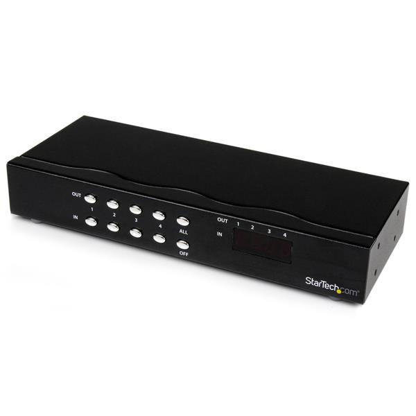 Startech.Com 4X4 Vga Matrix Video Switch Splitter With Audio