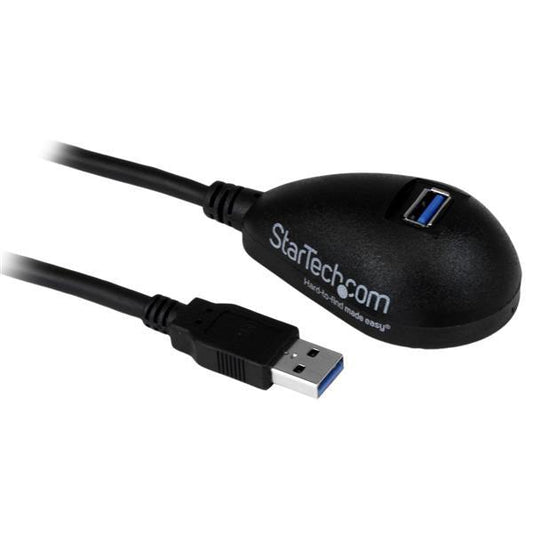 Startech.Com 5 Ft Black Desktop Superspeed Usb 3.0 Extension Cable - A To A M/F