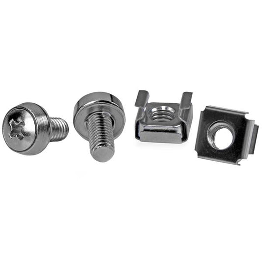 Startech.Com 50 Pkg M6 Mounting Screws And Cage Nuts For Server Rack Cabinet