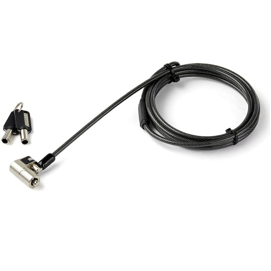 Startech.Com 6' (2M) 3-In-1 Universal Laptop Cable Lock - Keyed Laptop/Desktop Security Cable Lock