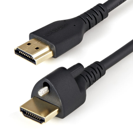 Startech.Com 6Ft (2M) Hdmi Cable With Locking Screw - 4K 60Hz Hdr - High Speed Hdmi 2.0 Monitor