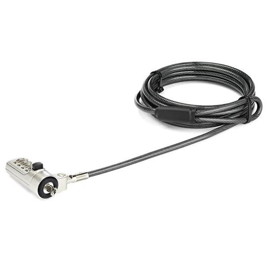 Startech.Com 6Ft (2M) Laptop Cable Lock - 4-Digit Combination Laptop/Desktop Security Cable Lock For