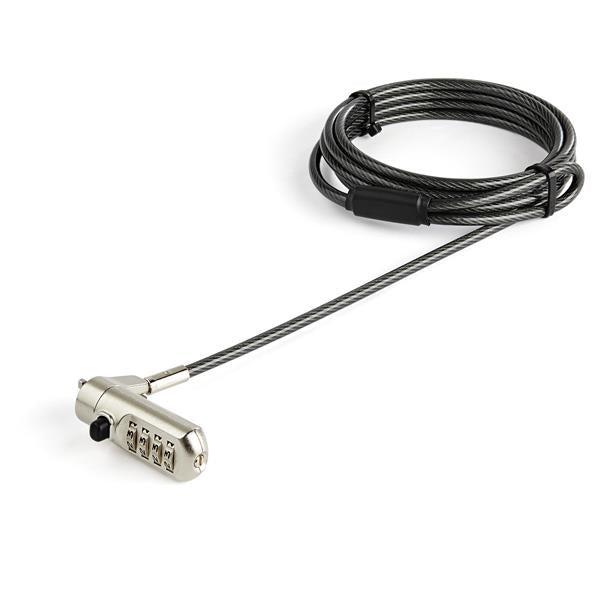 Startech.Com 6Ft (2M) Laptop Cable Lock - Nano Slot Compatible 4 Digit Combination Security Cable