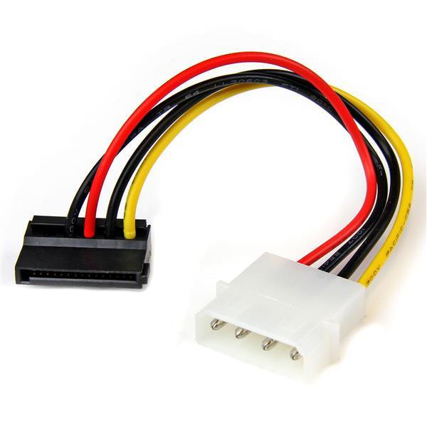 Startech.Com 6In 4 Pin Lp4 To Left Angle Sata Power Cable Adapter