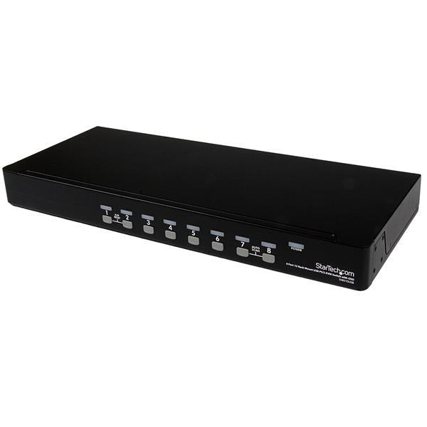 Startech.Com 8 Port 1U Rackmount Usb Ps/2 Kvm Switch With Osd