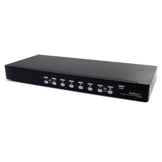 Startech.Com 8 Port Rackmount Usb Vga Kvm Switch W/ Audio (Audio Cables Included)