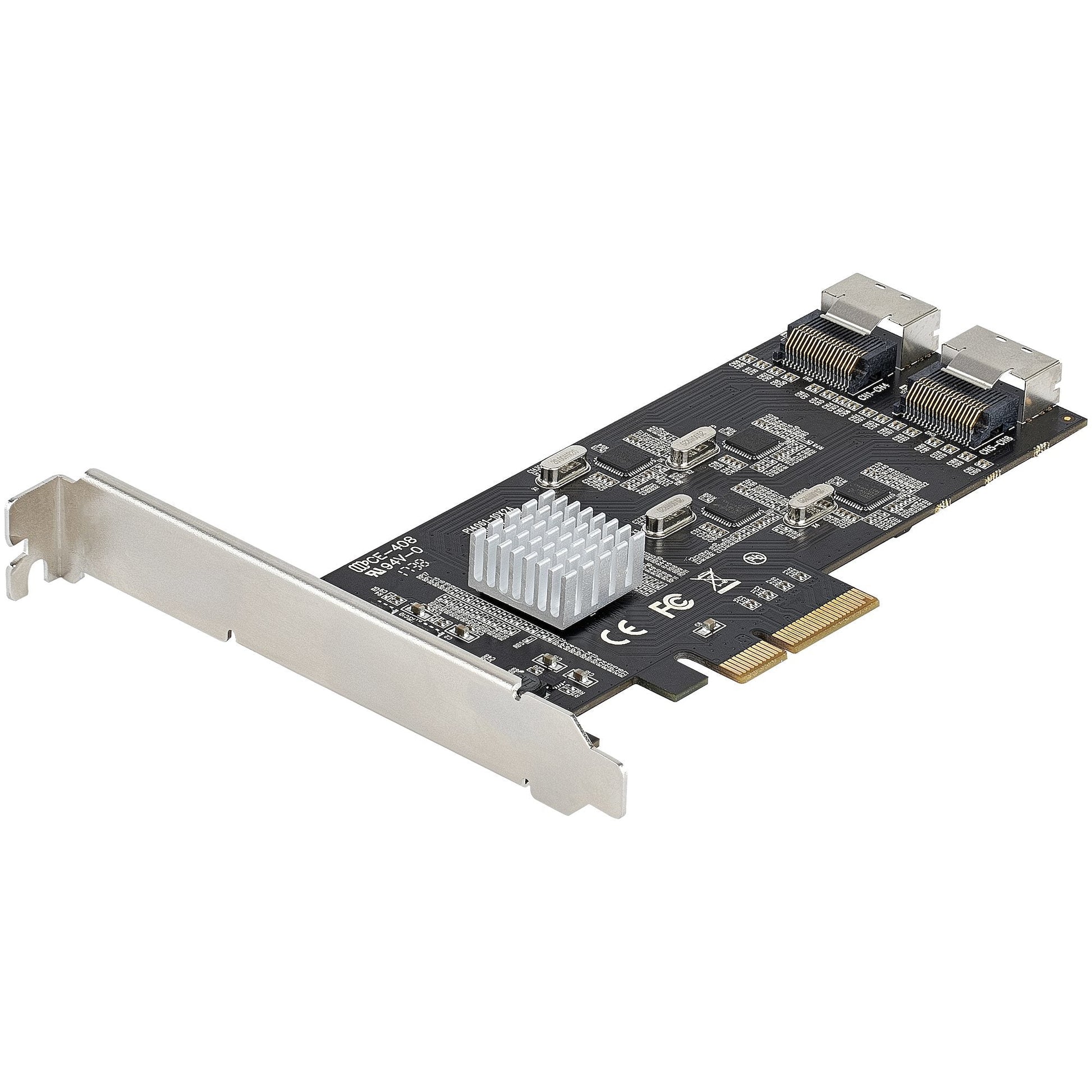 Startech.Com 8 Port Sata Pcie Card - Pci Express 6Gbps Sata Expansion Adapter Card With 4 Host