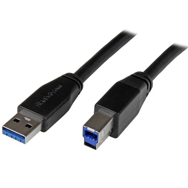 Startech.Com Active Usb 3.0 Usb-A To Usb-B Cable - M/M - 5M (15Ft)