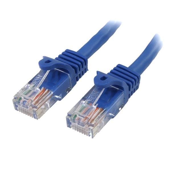 Startech.Com Cat5E Patch Cable With Snagless Rj45 Connectors – 10 Ft, Blue