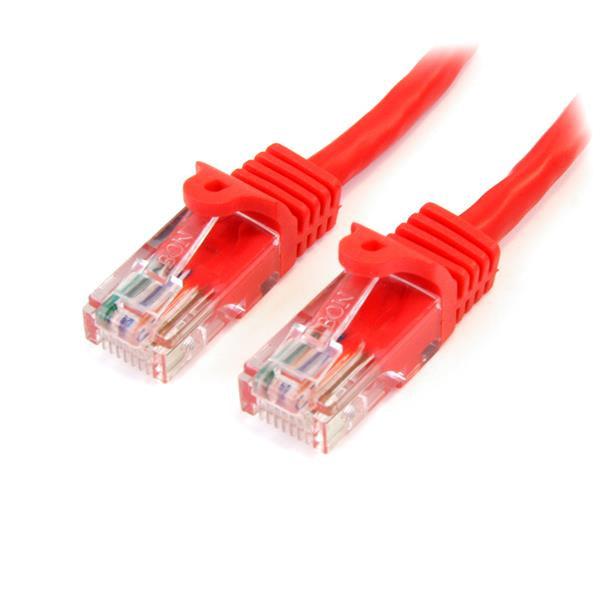 Startech.Com Cat5E Patch Cable With Snagless Rj45 Connectors – 30 Ft, Red