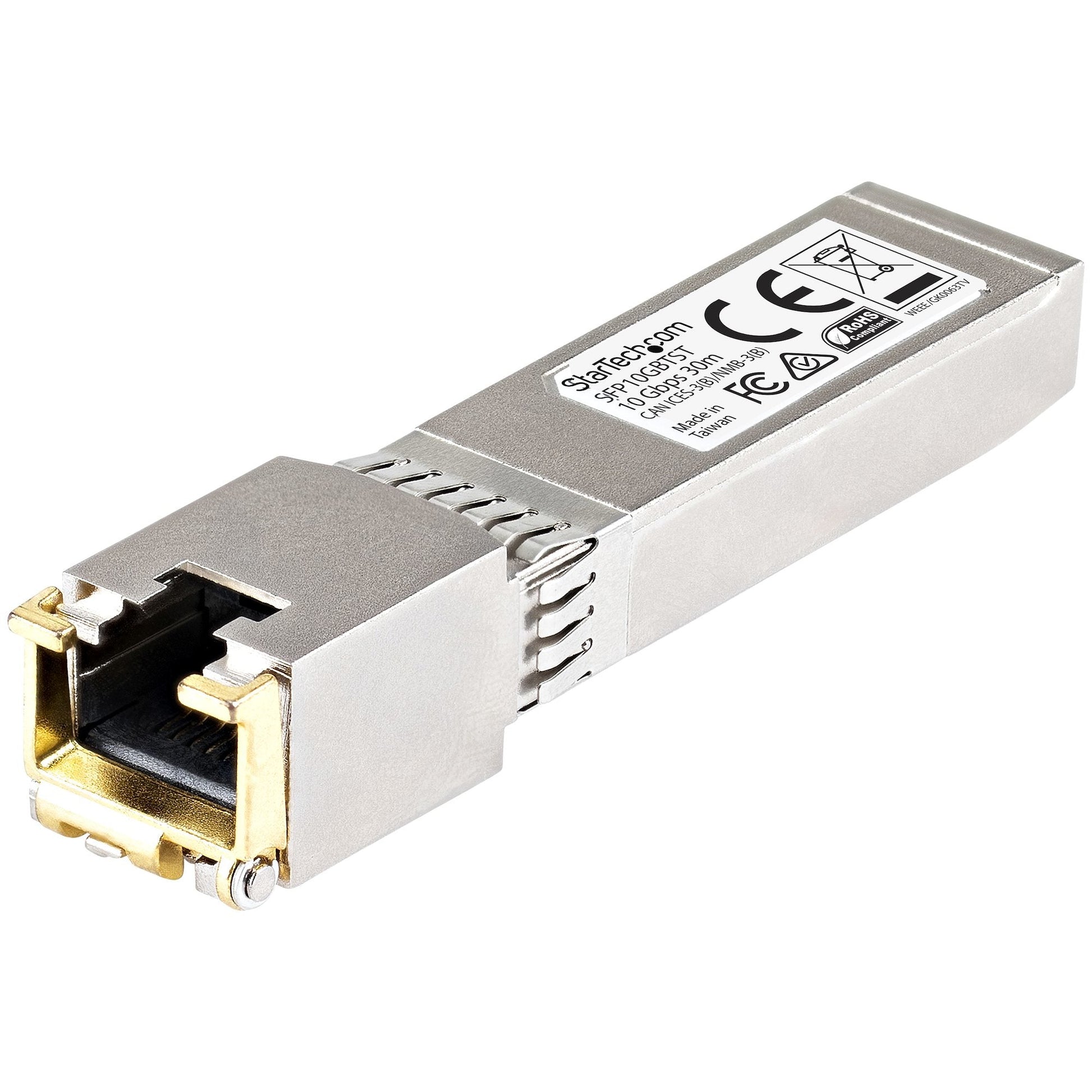 Startech.Com Cisco Sfp-10Gb-Tc Compatible Sfp+ Module - 10Gbase-T - Sfp To Rj45 Cat6/Cat5E - 10Ge