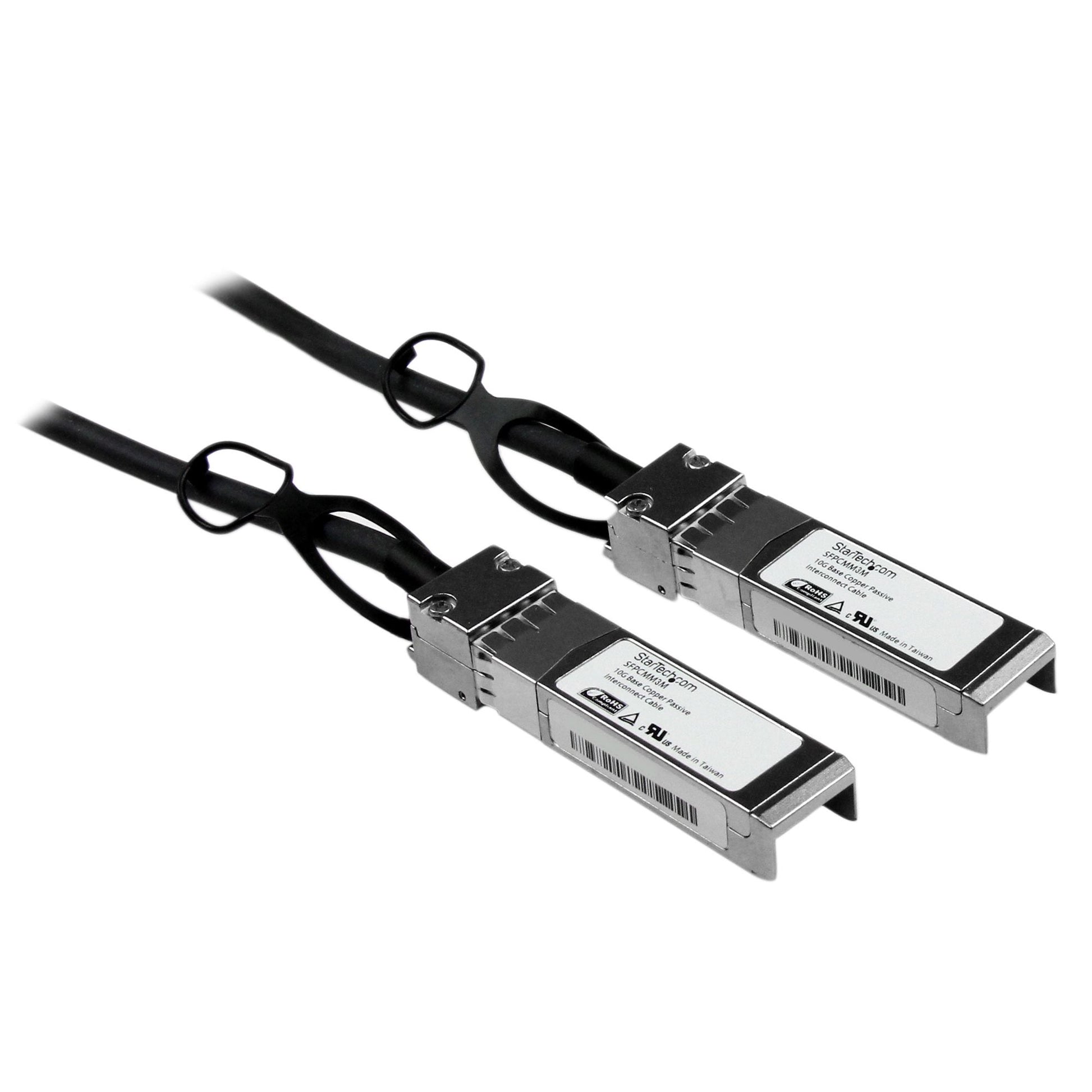Startech.Com Cisco Sfp-H10Gb-Cu3M Compatible 3M 10G Sfp+ To Sfp+ Direct Attach Cable Twinax -