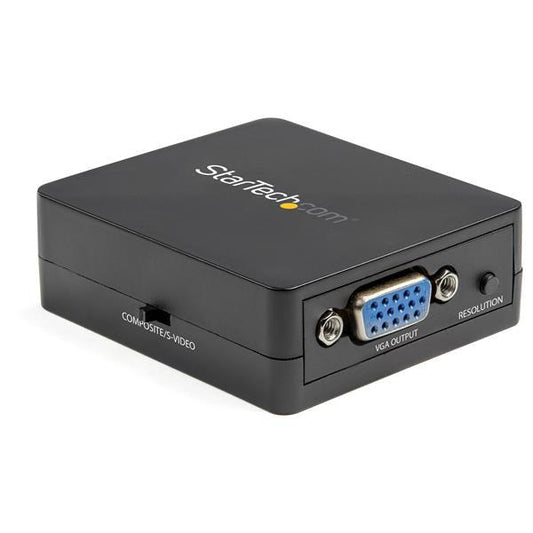 Startech.Com Composite To Vga Video Converter - Ntsc And Pal - 1920X1200 - Composite Video Scaler - S Video To Vga Adapter
