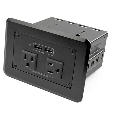 Startech.Com Conference Table Power Center With 2X Ul Certified 120V Ac Outlets & 2X Usb Bc 1.2 -