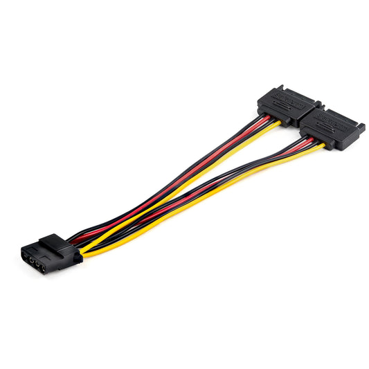 Startech.Com Dual Sata To Lp4 Power Doubler Cable Adapter – 2 Sata To 4 Pin Lp4 Internal Pc