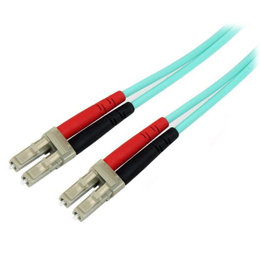 Startech.Com Fiber Optic Cable - 10 Gb Aqua - Multimode Duplex 50/125 - Lszh - Lc/Lc - 10 M