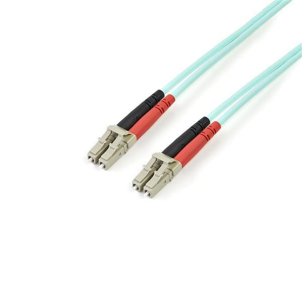 Startech.Com Fiber Optic Cable - 10 Gb Aqua - Multimode Duplex 50/125 - Lszh - Lc/Lc - 3 M