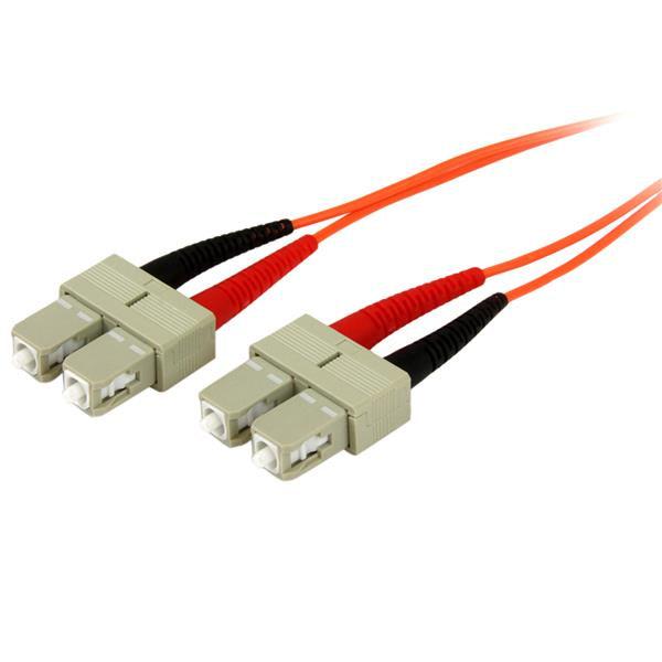 Startech.Com Fiber Optic Cable - Multimode Duplex 50/125 - Ofnp Plenum - Sc/Sc - 2 M