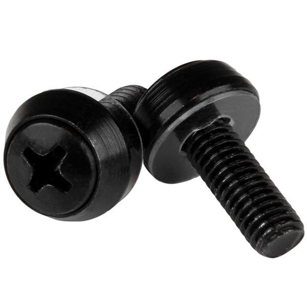 Startech.Com M6 X 12Mm - Mounting Screws - 100 Pack, Black