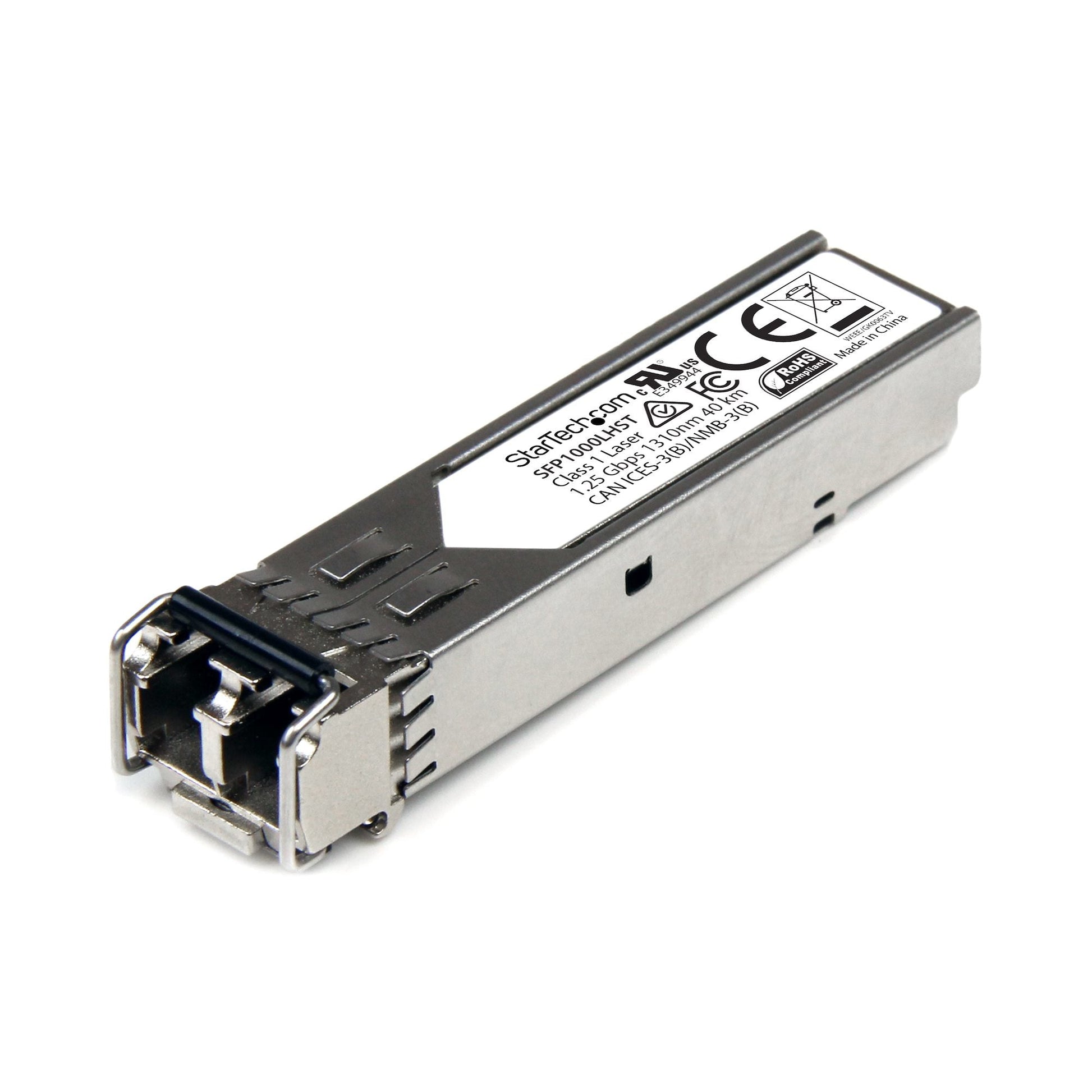 Startech.Com Msa Uncoded Sfp Module - 1000Base-Lh - 1Gbe Single Mode Fiber (Smf) Optic Transceiver - 1Ge Gigabit Ethernet Sfp - Lc 40Km - 1310Nm - Ddm