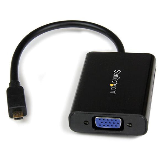 Startech.Com Micro Hdmi To Vga Adapter Converter With Audio For Smartphones / Ultrabooks / Tablets - 1920X1080