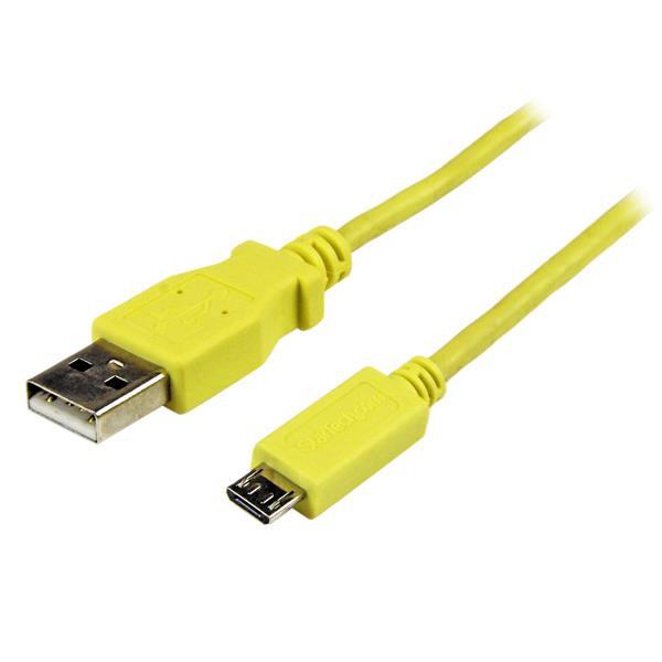 Startech.Com Micro-Usb Cable - M/M - 1M, Yellow