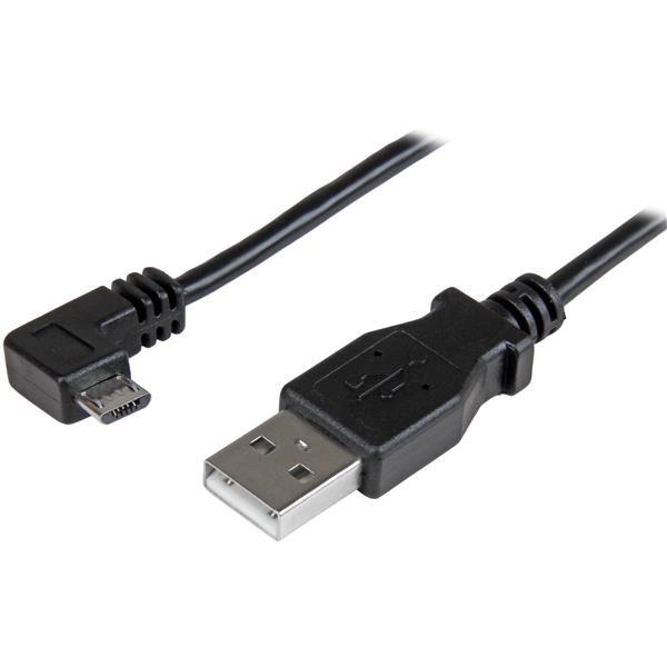 Startech.Com Micro-Usb Charge-And-Sync Cable M/M - Right-Angle Micro-Usb - 24 Awg - 0.5 M