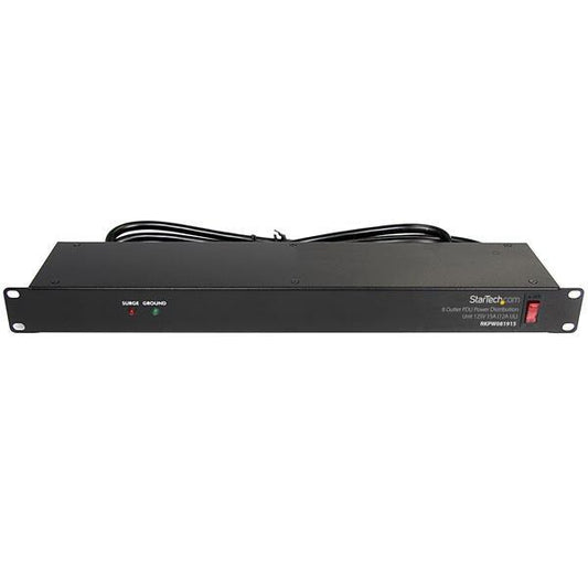 Startech.Com Rackmount Pdu With 8 Outlets And Surge Protection - 1U