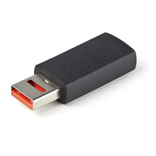 Startech.Com Secure Charging Usb Data Blocker Adapter – Male To Female Usb-A Charge-Only Adapter –