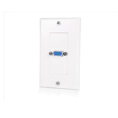Startech.Com Single Outlet 15-Pin Female Vga Wall Plate - White