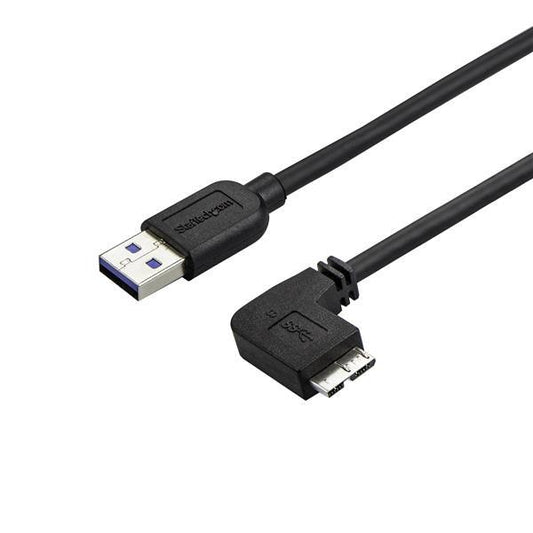 Startech.Com Slim Micro-Usb 3.0 Cable - M/M - Right-Angle Micro Usb - 2M (6Ft)