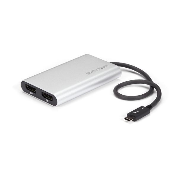 Startech.Com Thunderbolt 3 To Dual Displayport Adapter 4K 60Hz - Thunderbolt 3 Certified - Dual