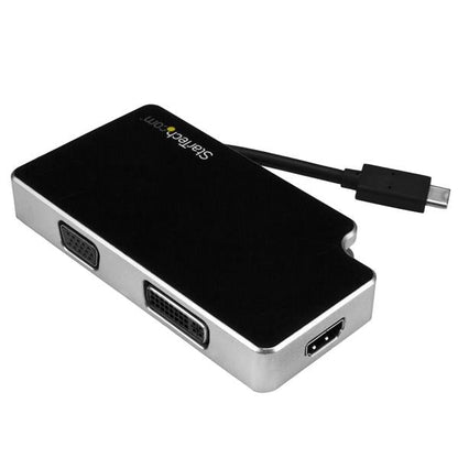 Startech.Com Travel A/V Adapter: 3-In-1 Usb-C To Vga, Dvi Or Hdmi - 4K