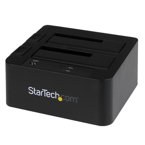 Startech.Com Usb 3.0 / Esata Dual Hard Drive Docking Station With Uasp For 2.5/3.5In Sata Ssd / Hdd  Sata 6 Gbps