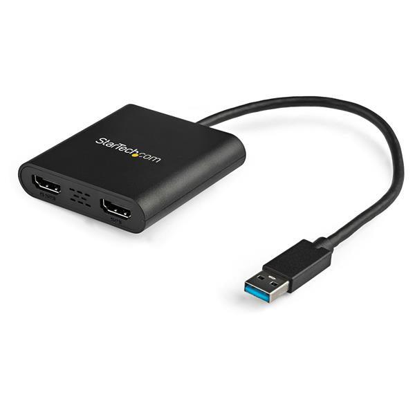 Startech.Com Usb 3.0 To Dual Hdmi Adapter - 1X 4K 30Hz & 1X 1080P - External Video & Graphics Card -