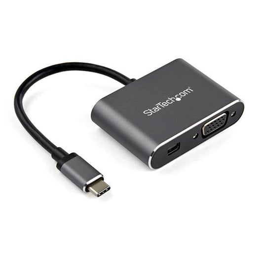 Startech.Com Usb C Multiport Video Adapter - Usb-C To 4K 60Hz Mini Displayport 1.2 Or 1080P Vga