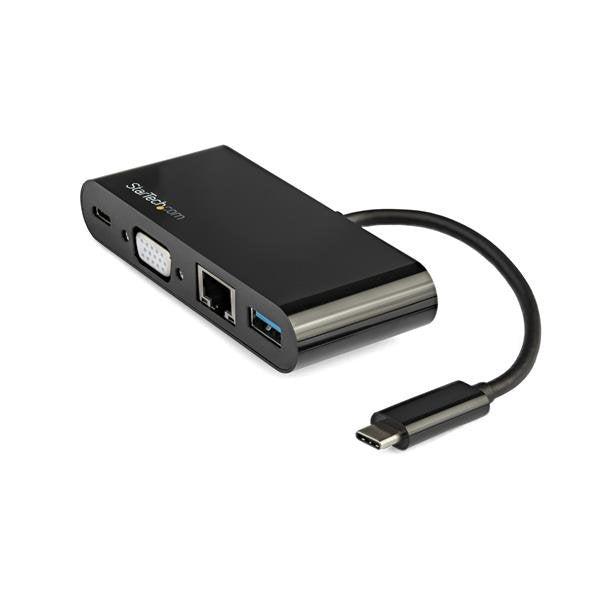 Startech.Com Usb-C Vga Multiport Adapter - Power Delivery (60W) - Usb 3.0 - Gbe