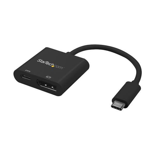 Startech.Com Usb C To Displayport Adapter With Power Delivery - 4K 60Hz Hbr2 - Usb Type-C To Dp