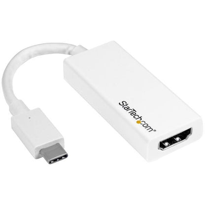 Startech.Com Usb-C To Hdmi Adapter With 4K 30Hz - White