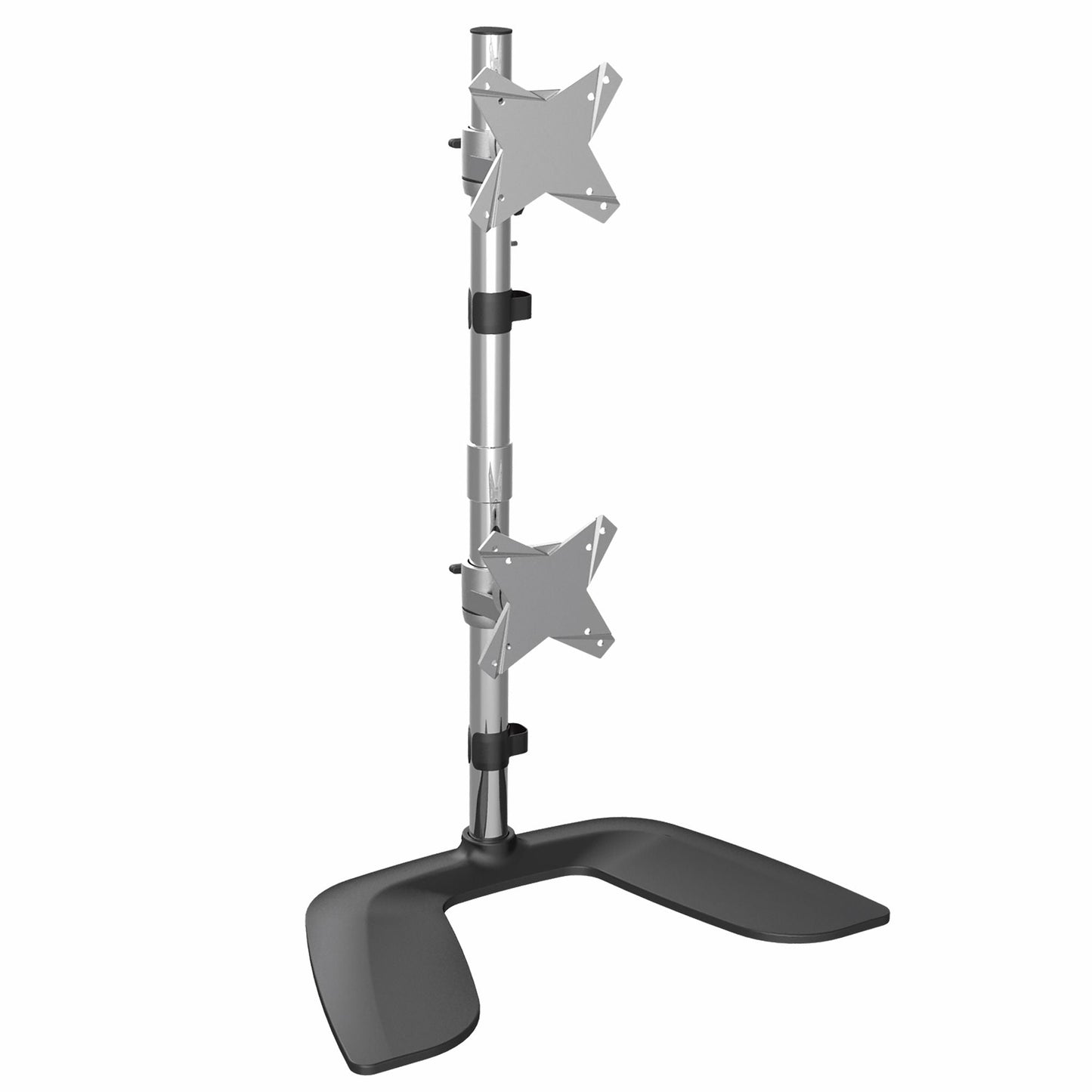 Startech.Com Vertical Dual Monitor Stand - Ergonomic Desktop Stacked Two Monitor Stand Up To 27 Inch