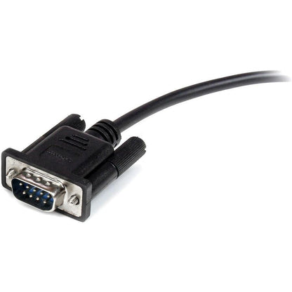 Startech.Com 0.5M Black Straight Through Db9 Rs232 Serial Cable - M/F