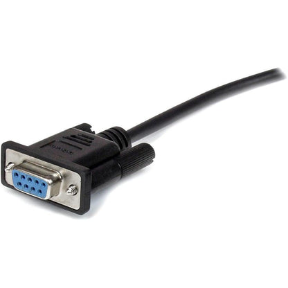 Startech.Com 0.5M Black Straight Through Db9 Rs232 Serial Cable - M/F