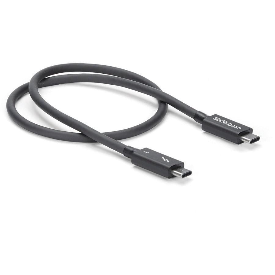 Startech.Com 0.5M Thunderbolt 3 (40Gbps) Usb-C Cable - Thunderbolt, Usb, And Displayport Compatible