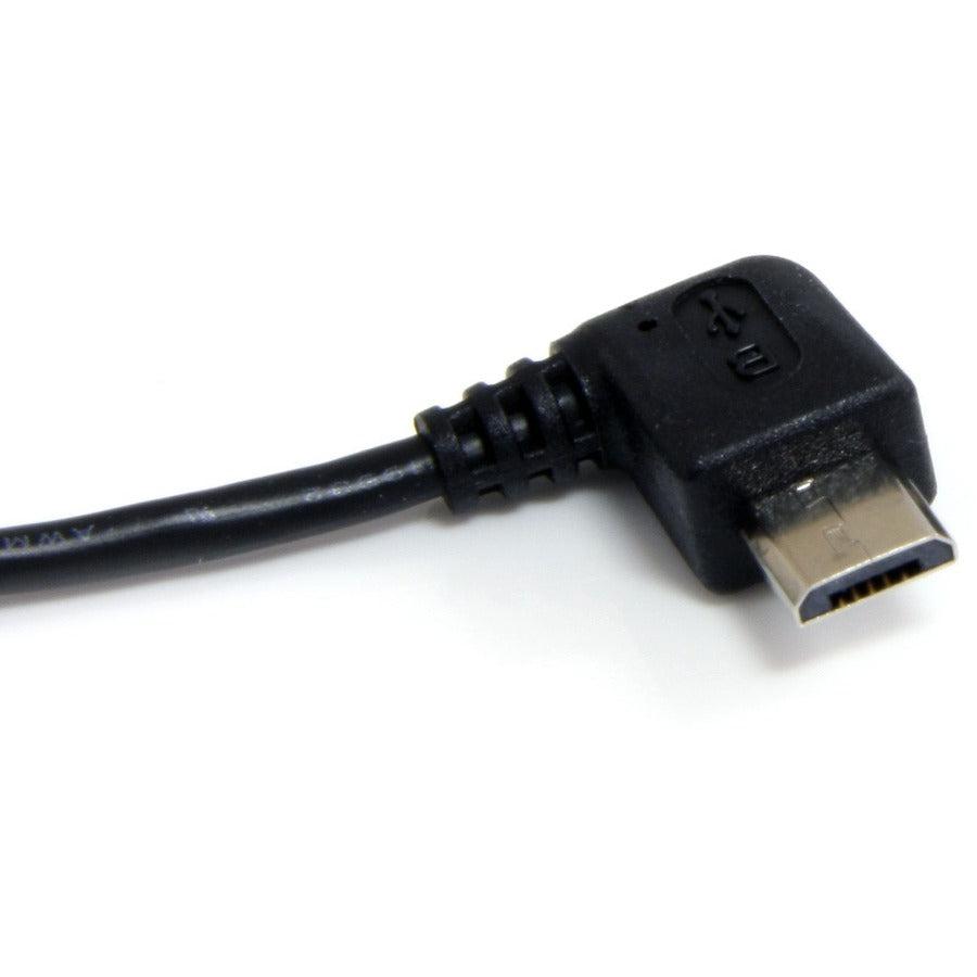 Startech.Com 1 Ft Micro Usb Cable - A To Right Angle Micro B