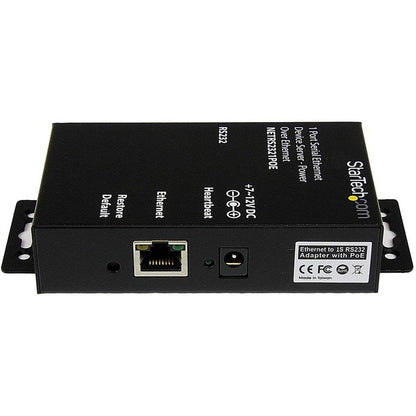 Startech.Com 1 Port Rs232 Serial Ethernet Device Server - Poe Power Over Ethernet