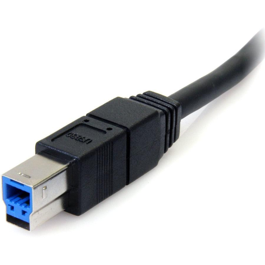 Startech.Com 10 Ft Black Superspeed Usb 3.0 Cable A To B - M/M