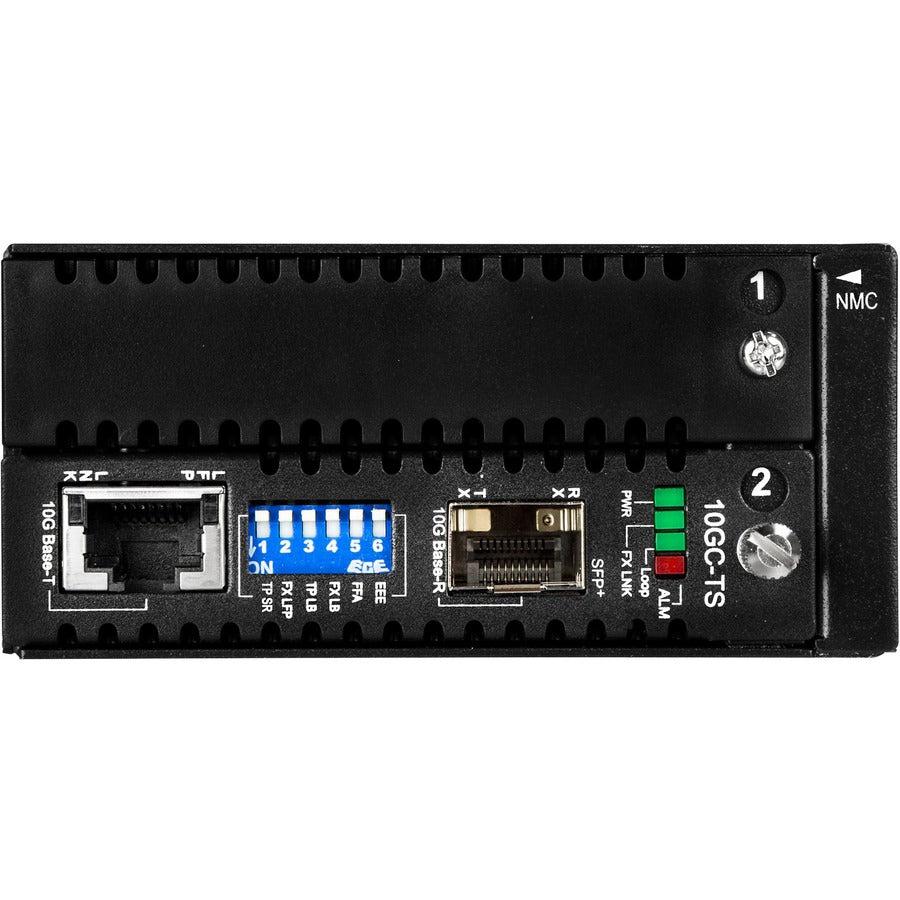 Startech.Com 10 Gigabit Ethernet Copper-To-Fiber Media Converter - Open Sfp+ - Managed